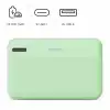HAMA Външна батерия "Pocket 10", 10000 mAh, Изходи: 2x USB-A, зелена