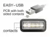 Кабел Delock EASY-USB-A 2.0 мъжко към USB Mini-B мъжко, 1m , бял
