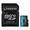 Карта памет Kingston Canvas Go! Plus Gen4 microSDXC 64GB, 200GB/s,Class 10, U3, V30, A2, Адаптер