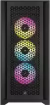 Кутия Corsair iCUE 5000D RGB Airflow Mid Tower, Tempered Glass, Черна