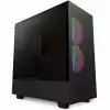 Кутия NZXT H5 Flow RGB Matte Black, Mid-Tower