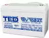 Оловна гелова батерия TED ELECTRIC, 12V, 102Ah, 330/ 173/ 220 mm AGM