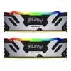 Памет Kingston Fury Renegade Silver RGB 32GB(2x16GB) DDR5 6400MHz KF564C32RSK2-32