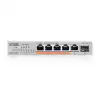 Суич ZyXEL XMG-105HP  5 портов 2,5Gb + 1xSFP+, 4 порта 70W PoE++, неуправляем