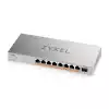 Суич ZyXEL XMG-108HP  8 портов 2,5Gb + 1xSFP+, 100W PoE++, неуправляем