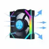 Вентилатор Lian Li UNI FAN SL Wireless LCD ARGB PWM - 120 mm Черен