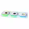 Вентилатори 3бр Lian Li UNI FAN SL Wireless LCD ARGB PWM - 120 mm Бели