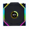 Вентилатори 3бр Lian Li UNI FAN SL Wireless LCD ARGB PWM - 120 mm Черен