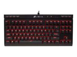 CORSAIR Gaming K63 Compact Mechanical Keyboard Backlit Red LED Cherry MX Red US