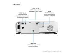 EPSON EH-TW740 3LCD projector portable 3300lm white 3300lm colour FHD 1920x1080 16:9 1080p EPSON EH-TW740 3LCD projector portable 3300lm white 3300lm colour FHD 1920x1080 16:9 1080p
