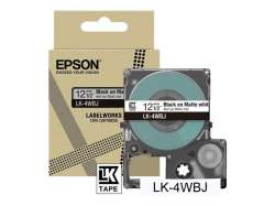 EPSON Matte Tape White/Black 12mm 8m LK-4WBJ EPSON Matte Tape White/Black 12mm 8m LK-4WBJ