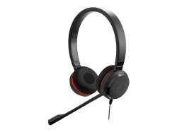 JABRA Evolve 20SE UC stereo Special Edition headset on-ear wired USB-C noise isolating Certified for Skype for Business