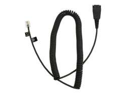 JABRA QD to RJ10 coiled 0.5-2meters Siemens compatibility