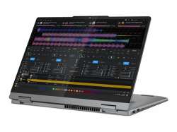 Лаптоп LENOVO IdeaPad 5 2-in-1 Qualcomm Snapdragon X1P42100 14inch WUXGA OLED 400N Touch 16GB DDR5 1TB PCIe W11H Luna Grey 2y + Pen