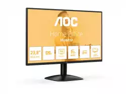 Монитор AOC 24B31H, 23.8" IPS WLED, 1920x1080@@120Hz, 4ms GtG, 1ms MPRT, 300cd m/2, 1500:1, 20M:1 DCR, Adaptive Sync, FlickerFree, Anti Blue Light, Tilt, D-SUB, HDMI
