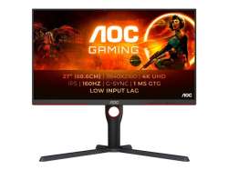 Монитор AOC U27G3X/BK 27inch IPS 4K 160Hz 1ms 400cd/m2 2xDisplayPort 2xHDMI