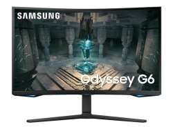 Монитор Samsung 32BG650 32" Odyssey G6 Smart, Curved 1000R, VA, 240 Hz, 1 ms GTG, 2560x1440, 350 cd/m2, 2500:1 Contrast, Eye Saver, Flicker Free, AMD FreeSync Premium Pro, DP 1.4, 2xHDMI 2.1, 2xUSB, Wi-Fi, Bluetooth, Speakers, Tizen, Black