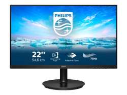 Монитор PHILIPS 222V8LA/00 21.5inch VA LCD FHD 1920x1080 16:9 3000:1 250cd/m2 75Hz 4ms GtG VGA HDMI 1.4 DP1.2 3 year warranty