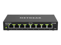 NETGEAR 8-Port Gigabit Ethernet Smart Managed Plus Switch for SMB Metal Case Desktop Fanless                          