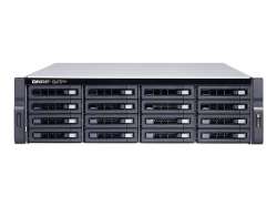 QNAP 16-Bay 3U Rackmount NAS Intel Xeon E-2236 6 cores/12 threads 3.4GHz processor 128GB ECC DDR4 ECC 16x2.5inch/3.5inch SATA