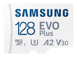 Samsung 128GB micro SD Card EVO Plus with Adapter, Class10, Transfer Speed up to 160MB/s