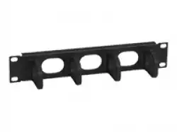 10 wire management panel, 1U - front only with plastic hooks