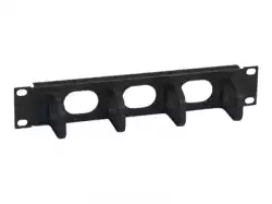 10 wire management panel, 1U - front only with plastic hooks