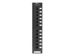 12 port wall mount NetKey™ Cat 5e preloaded punchdown patch panel, for use with