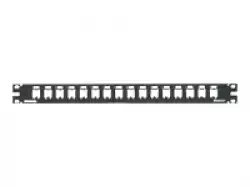 19 16-Port Modular Patch Panel Mini-Com, RoHS complaint                          