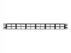 19 48-Port 1U modular high density patch panel Mini-Com, RoHS complaint