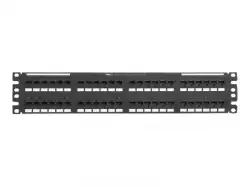 19 48 port 2U NetKey Category 5e preloaded 110 style punchdown patch panel, Ro