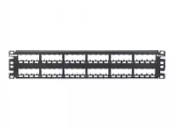 19 48-Port Modular Patch Panel Mini-Com, RoHS complaint