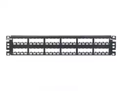 19 48-Port Modular Patch Panel Mini-Com, RoHS complaint