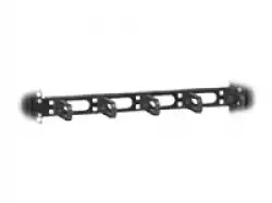 19 Management Panel 1U, plastic hooks 40 x 40 mm