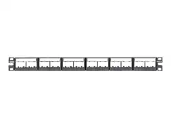 24 port patch panel with labels, supplied with 6 factory installed CFFPL4 type s