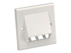 3 Module Space 86x86mm Faceplate