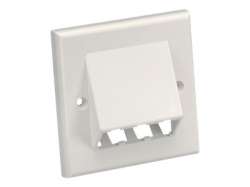 3 Module Space 86x86mm Faceplate