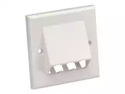 3 Module Space 86x86mm Faceplate