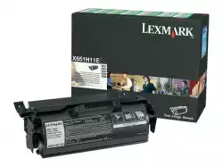 LEXMARK X651 X652 X654 X656 X658 toner cartridge black high capacity 25.000 pages 1-pack return program