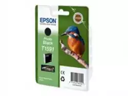 EPSON 5LB T1591 photo ink cartridge black standard capacity 17 ml. 1-pack blister without alarm Stylus Photo R2000                          