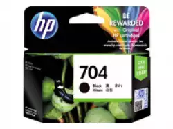 HP 704 original Ink cartridge CN692AE 445 black standard capacity 480 pages