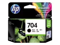 HP 704 original Ink cartridge CN692AE 445 black standard capacity 480 pages