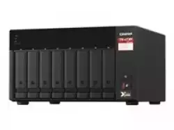 QNAP 8-bay NAS AMD Ryzen Embedded V1500B 2.2GHz 8GB 8xSATA 6Gb/s bays 2xM.2 NVMe PCIe Gen3 SSD slots 2x2.5GbE LAN optional 10GbE