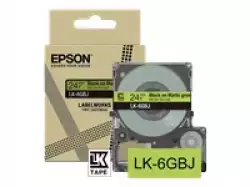 EPSON Matte Tape Green/Black 18mm 8m LK-5GBJ