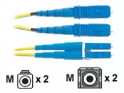 1m SC to LC singlemode duplex patch cord, 1.6mm jacketed cable – 9/125μm