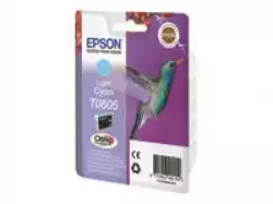 EPSON 5LB T0805 ink cartridge light cyan standard capacity 7.4ml 350 pages 1-pack blister without alarm