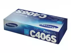 SAMSUNG CLT-C406S/ELS Original Toner Cyan - Kompatibel mit CLP-360/365/365W Xpress C410W CLX-3300/3305/3305W Xpress C460W/C460FW