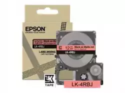 EPSON Matte Tape Red/Black 12mm 8m LK-4RBJ                          