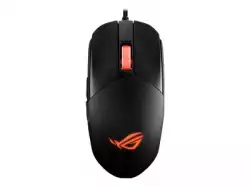 Asus ROG Strix Impact III Gaming Mouse, Semi-Ambidextrous, Wired, Lightweight, 12000 DPI sensor, 5 programmable buttons, Replaceable switches, Paracord cable, FPS gaming mouse, Black