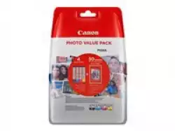 CANON 1LB CLI-571 Value Pack Blister 4x6 Phot Paper PP-201 50sheets + Cyan Magenta Yellow & Photo Black ink tanks